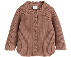 Next - Meisjes - Gebreid babyvestje - Bruin