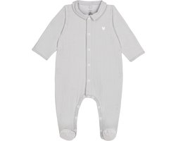 Petit Bateau Effen fluwelen babypyjama mt kraag
