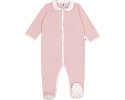 Petit Bateau Fluwelen babypyjama met kraag