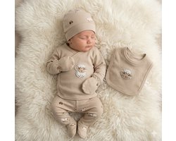 Schaap - 5-delige baby newborn kleding set jongens - Newborn set - Babykleding - Babyshower cadeau - Kraamcadeau