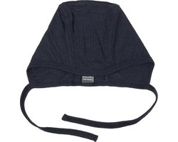 SMALLSTUFF - 100% merinowollen mutsje - Navy Elephant - Maat 62/68