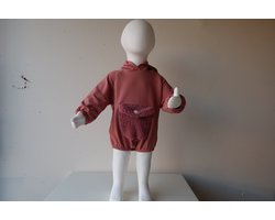 Teddy Romper Buidelzak Roze 6-9 - romper - babykleding - baby born - rompertjes baby - buidelzak - rompertjes - romper lange mouw - teddy - baby pakje - baby kleding meisje - baby kleding jongens - baby kleding unisexkerstcadeau, little, dutch