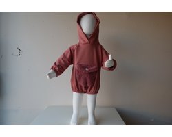 Teddy Romper Buidelzak Roze 9-12 - romper - babykleding - baby born - rompertjes baby - buidelzak - rompertjes - romper lange mouw - teddy - baby pakje - baby kleding meisje - baby kleding jongens - baby kleding unisex, kerstcadeau, little, dutch