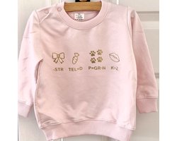 Trui Aankondiging zwangerschap Rebus Ik word grote zus | roze | maat 98 zwangerschap aankondiging bekendmaking Baby big sis sister Grote Zus