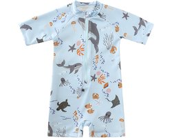 UV Zwempakje – Lichtblauw – Ocean Friends – Maat 74/80 – Baby's - Peuters - Jongens