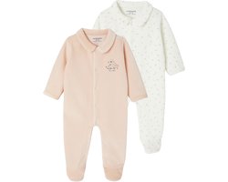 Vertbaudet 2-delige babyset in fluweel/velours