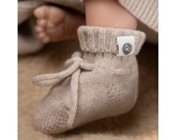 Wollen Baby sokjes / Newborn Sokjes - Merinowol - Garlic- Default Title