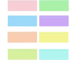 8 pcs gekleurde overlays voor lezen - dyslexie hulpmiddelen - verbeter leescomfort en snelheid met getinte led strips - ideaal voor dyslexie, ADHD, Irlen syndroom en visuele stress
