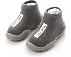 Anti-slip schoenen voor kinderen - Sloffen van Baby-Slofje. - Herfst - Winter - Grijs maat 26/27