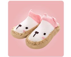 Antislip baby schoenen - baby schoenen - 0-12 maanden – 11 cm - katoen - ademend - babyschoenen - baby schoenen meisjes - konijn