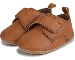Baby schoentjes – Babyschoenen - PU Leer - Maat 18-19 - 12cm - Bruin