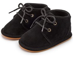 Baby schoentjes - eerste loopschoentjes – Completebabyuitzet - maat 20-21 – 12-18 maanden - 13,5 cm - zwart