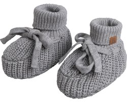 Baby's Only Slofjes Soul - Grijs - 0-3 mnd - 100% ecologisch katoen - GOTS