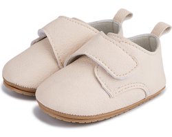 Babyschoentjes – Eerste loopschoentjes - PU Leer - Maat 19-20 - 12cm - Beige