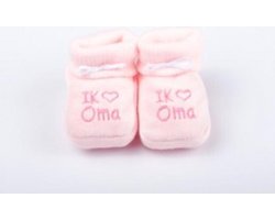 Babyslofjes I hartje Opa Roze