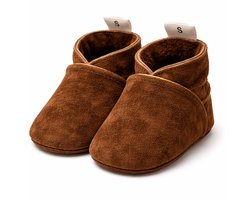 BabySteps babyslofjes Suede Cognac maat 16/17