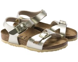 Birkenstock - Meisjes Sandalen Arizona BS Earth Red (narrow) - Goud - Maat 24