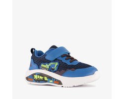 Blue Box jongens sneakers met lichtjes en graafmachines - Blauw - Uitneembare zool - Maat 23