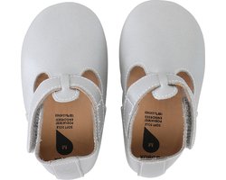 Bobux - Soft Soles - T-bar zilver - Babyslofjes - EU 17