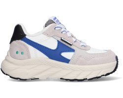 BunniesJR 226071-401 Jongens Lage Sneakers - Blauw - Leer - Veters