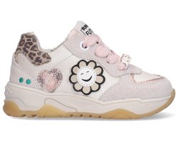BunniesJR 226221-401 Meisjes Lage Sneakers - Grijs - Leer - Veters