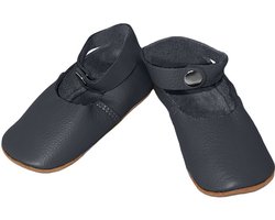 Lederen Babyslofjes Donker Blauw | Klompslofjes | Maat 21/22