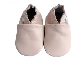 Lichtroze leren babyslofjes van Baby-Slofje maat 23-24