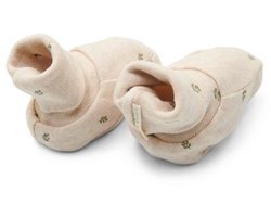 Little Dutch Sloffen - Maat 2 - Sloffen kinderen Jongens & Meisjes - Green Leaves, Beige - Little Farm