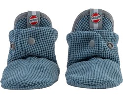 Lodger - Babyslofjes antislip zool blauw 17 Slipper Ciumbelle Katoen 6-12M