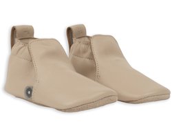 Lodger - Babyslofjes leer - beige - maat 18 - Flexibele zool - 11.5 cm