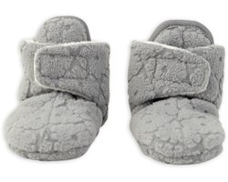 Lodger - Babyslofjes met antislip - Grijs - 12-18 maanden - Winter - Fleece