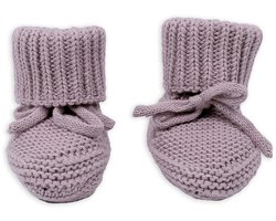 Lodger - Babyslofjes newborn paars 0-6M katoen Slipper Knit