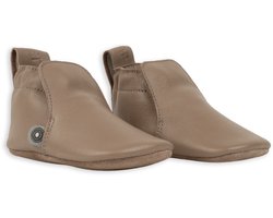 Lodger - Leren babyslofjes - bruin - maat 17 - Zachte zool - 11 cm
