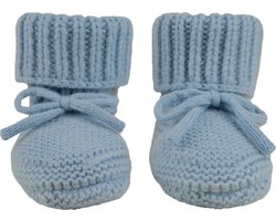 Lodger - Merino wol slofjes - Blauw - 6-12 maanden - Blijven altijd vastzitten