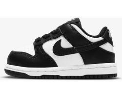 Nike Dunk Low Black White 'Panda' - maat EU 27 - CW1589-100 - zwart - wit - kinder sneakers - sneakers laag - elastiek veters - instappers