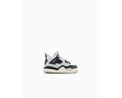 Nike Jordan 4 Retro - Babyschoen - Sneaker - Zwart/Grijs - Maat 17 Kids - Doos zonder Deksel