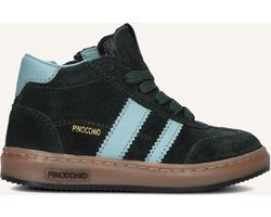 Pinocchio P1253 Sneakers Jongens - Leren Sneaker - Groen - Maat 23