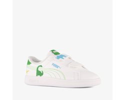 Puma Smash 3.0 Dino V INF jongens sneakers wit - Maat 25