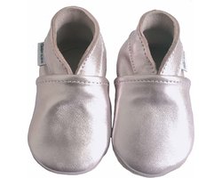 Roze glamour leren babyslofjes van Baby-Slofje maat 21-22