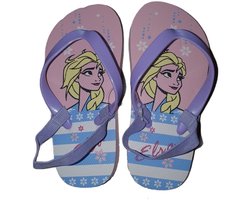 Roze/lila teenslippers van Disney Frozen maat 22/23