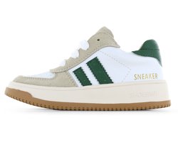 Shoesme wit-groene sneaker
