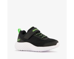 Skechers bounder jongens sneakers zwart groen - Maat 26 - Uitneembare zool