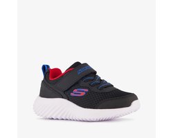 Skechers Bounder kinder sneakers zwart rood - Maat 21 - Uitneembare zool
