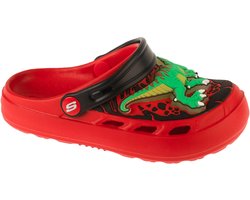Skechers Foamies: Swifters - T-Rex-Brights, voor een jongen, Rood, Slippers, maat: 27