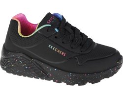 Skechers Uno Lite Rainbow Speckle 310456L-BKMT, voor meisje, Zwart, Sneakers,Sportschoenen, maat: 27