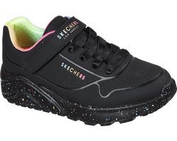 Skechers Uno Lite-Rainbow Specks Meisjes Sneakers - Zwart