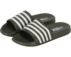 Slippers Kinderen - Unisex - Junior - Groen/Wit - Maat 25/26 - Slippers Jongens - Slippers Meisjes - Badslippers kinderen