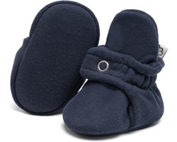 Steppies - Baby Slofjes voor Jongens en Meisjes - Marineblauw - 3-6 Maanden (10cm) - Schoenmaat 16-17