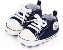 Steppies Babyschoentjes - Blauw - Zachte Zool Antislip - Maat 16-17 (0-6 maanden, 11 cm) - Babyslofjes