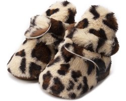 Steppies - Babyslofjes Luipaardprint - 0-6 maanden - Maat 17-18